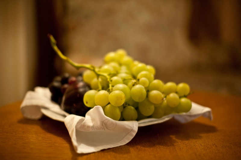 nur aus den besten Trauben wird der Wein gemacht
